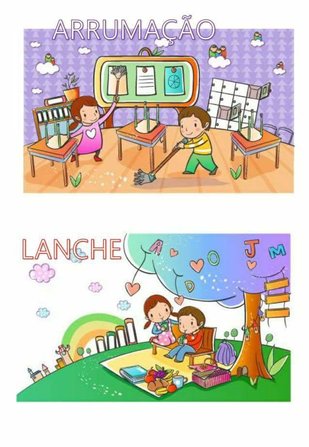 Cartazes para rotina da Educação Infantil - Para imprimir
