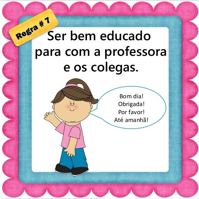 Combinados para sala de aula para Educação Infantil 