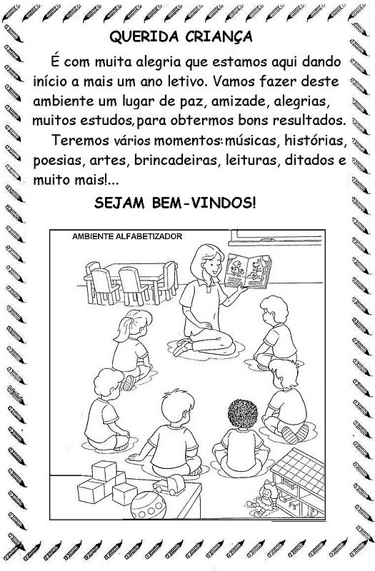 Texto para o primeiro dia de aula - Textos e Mensagens volta às aulas