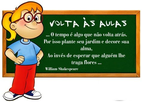 Texto para o primeiro dia de aula - Textos e Mensagens volta às aulas