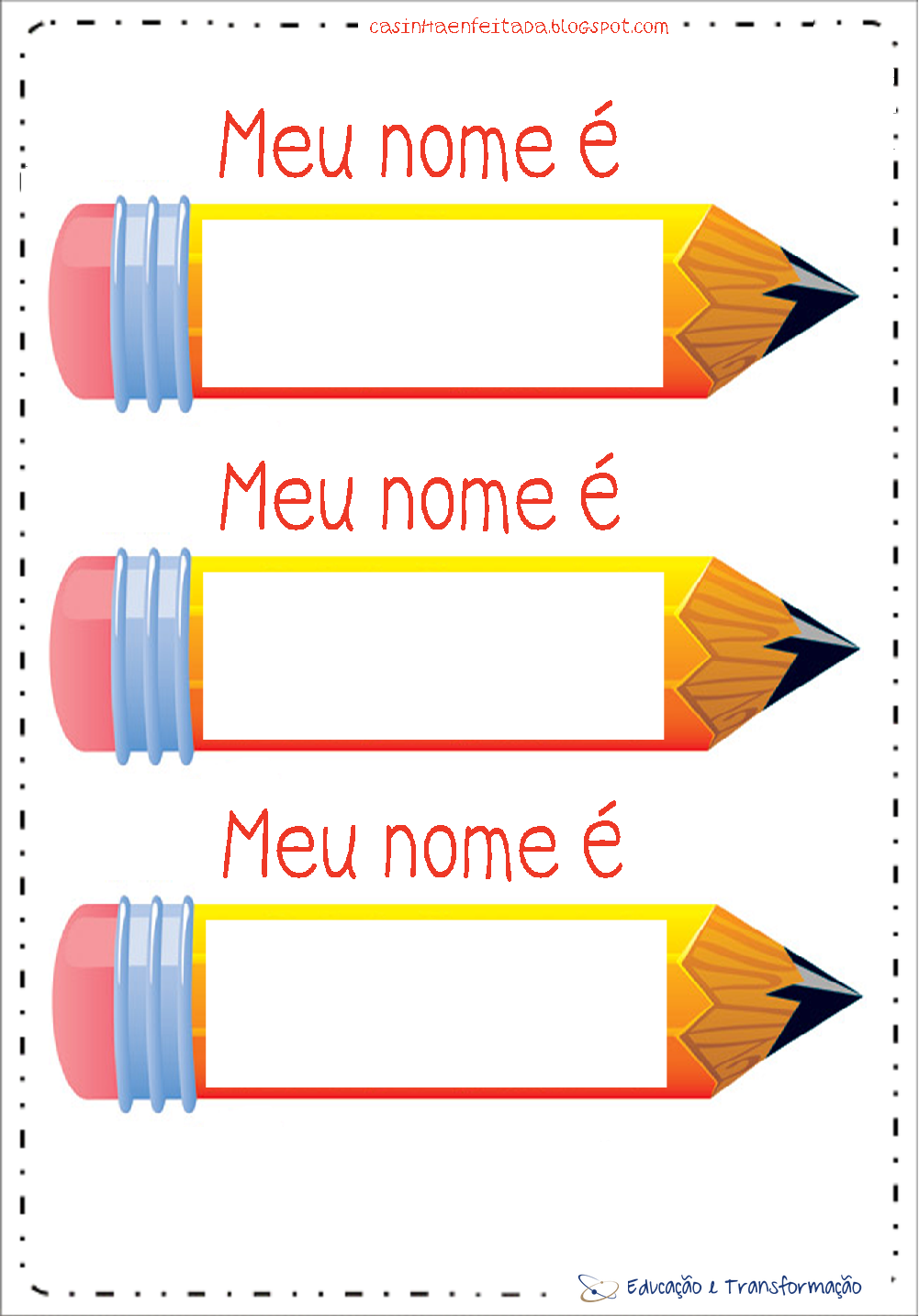 Moldes para Crachá para imprimir - Crachás em Eva da Educação Infantil