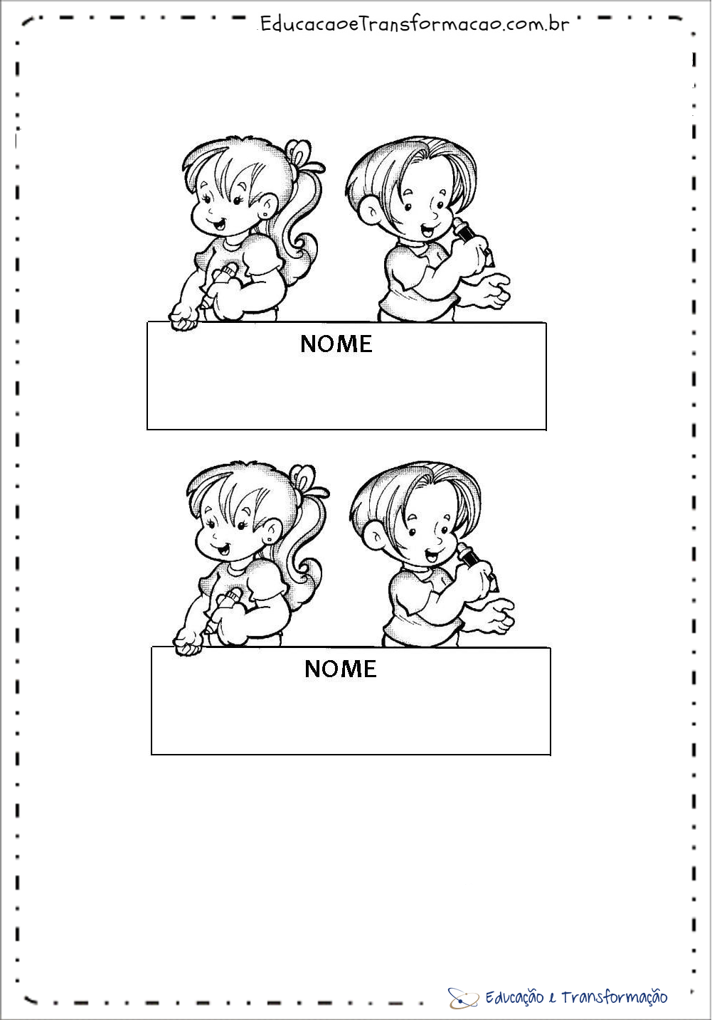 Modelos de crachá para imprimir - Crachás em Eva da Educação Infantil