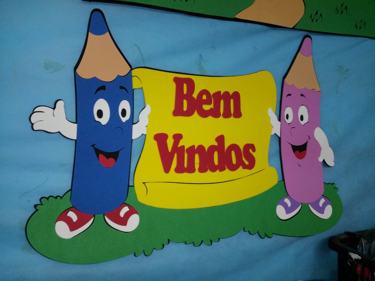 Painéis Bem Vindos com Moldes para Educação Infantil - Eva ou Feltro