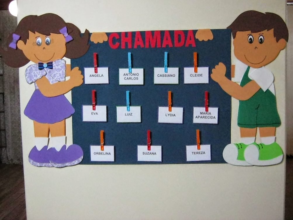 Modelo de Chamadinha para Educação Infantil - Mural Chamadinha EVA