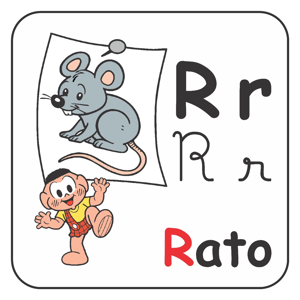 Alfabeto ilustrado da Turma da Mônica - Para imprimir