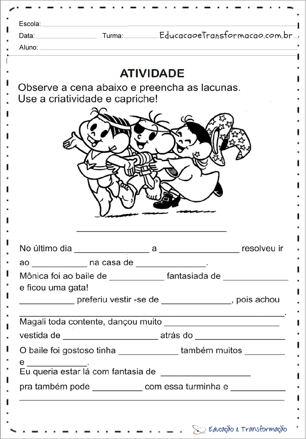 Atividades de carnaval para ensino fundamental