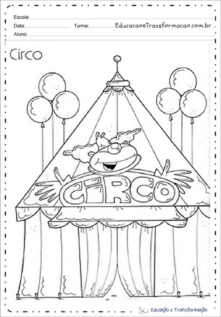 Atividades Dia do Circo para Educação Infantil para imprimir - 27 de Março