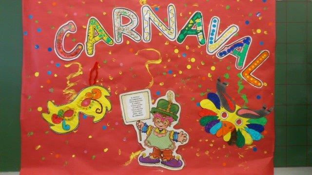 Cartaz de carnaval para escola da Educação Infantil.