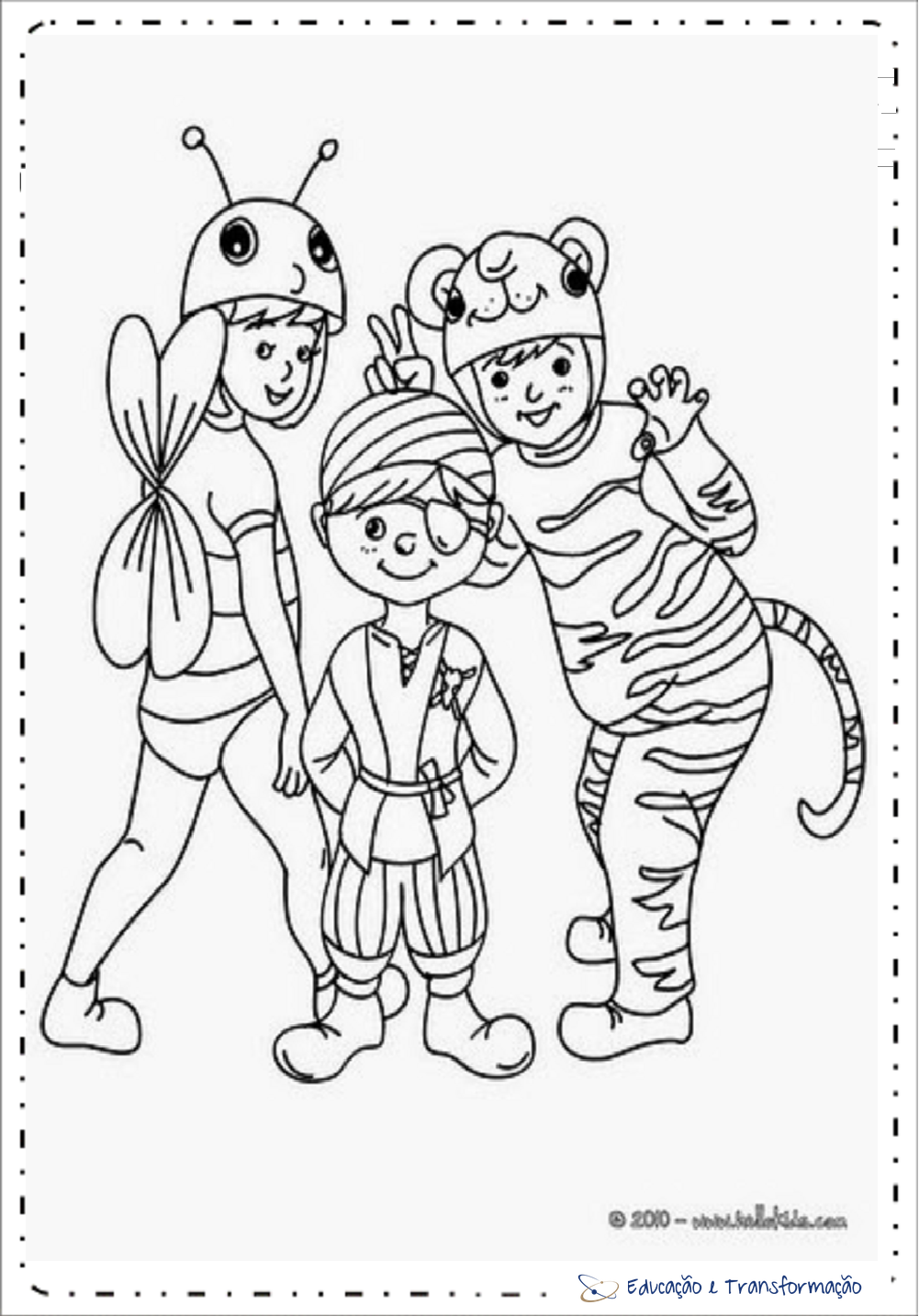 Desenhos de carnaval para colorir e imprimir