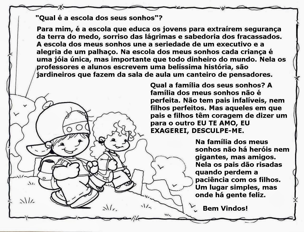 Textos de volta às aulas - Mensagens de boas vindas na escola