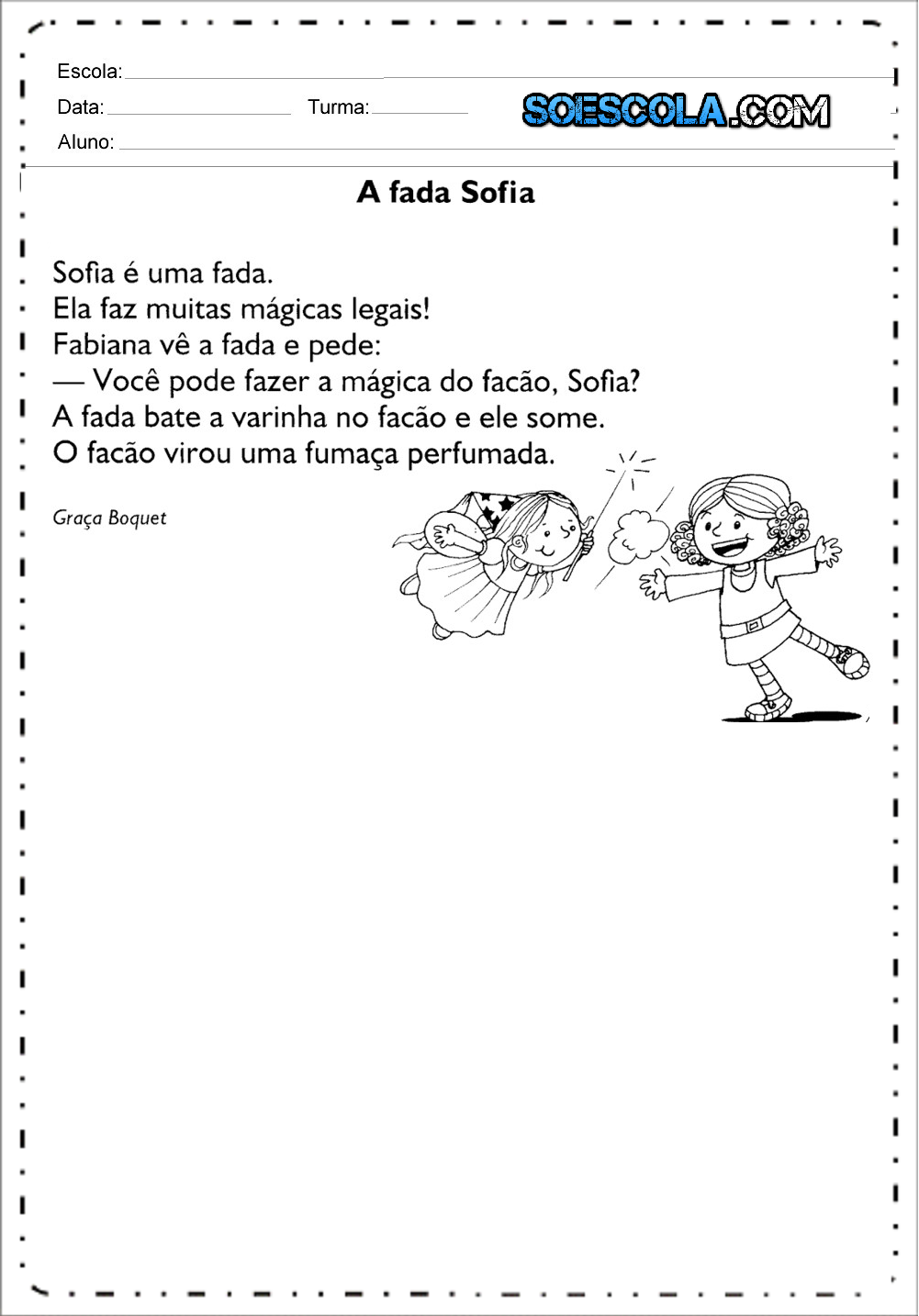 Pequenos textos para alfabetização - Textos curtos para leitura