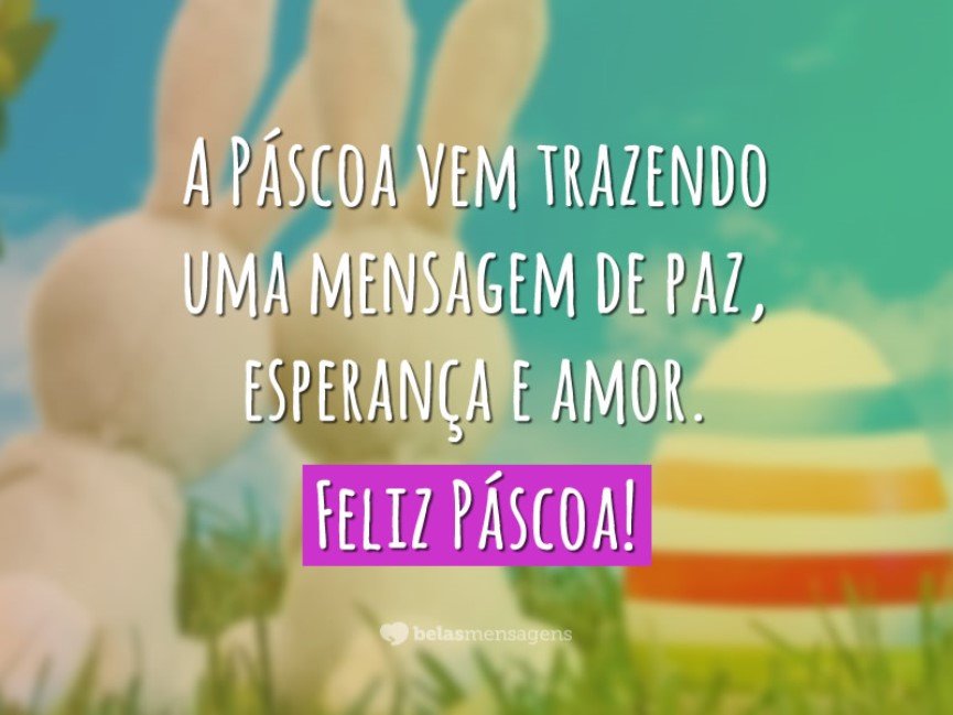 Frases de Páscoa ilustradas para Redes Sociais Frases de Páscoa ilustradas para Redes Sociais