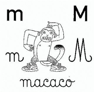 Alfabeto Ilustrado com Letra maiúscula e minúscula