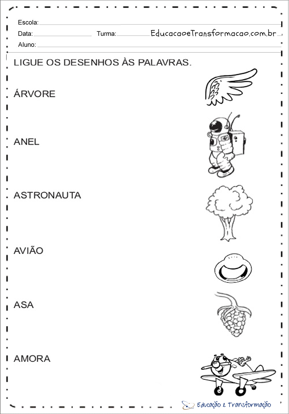 Atividades com a letra A