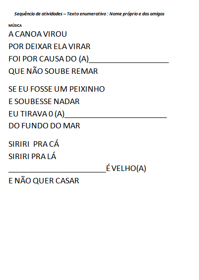 Atividades com Nome Próprio na Alfabetização