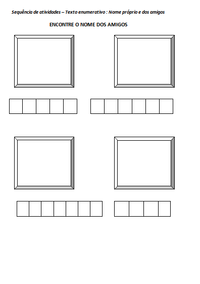 Atividades com Nome Próprio na Alfabetização
