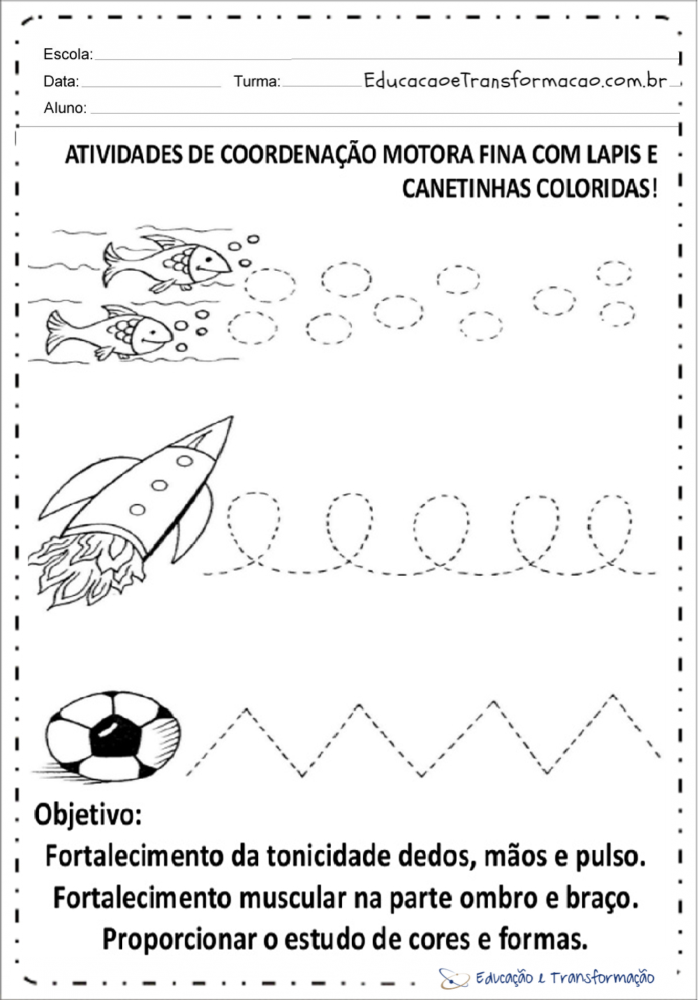 Atividades de Coordenação Motora Fina