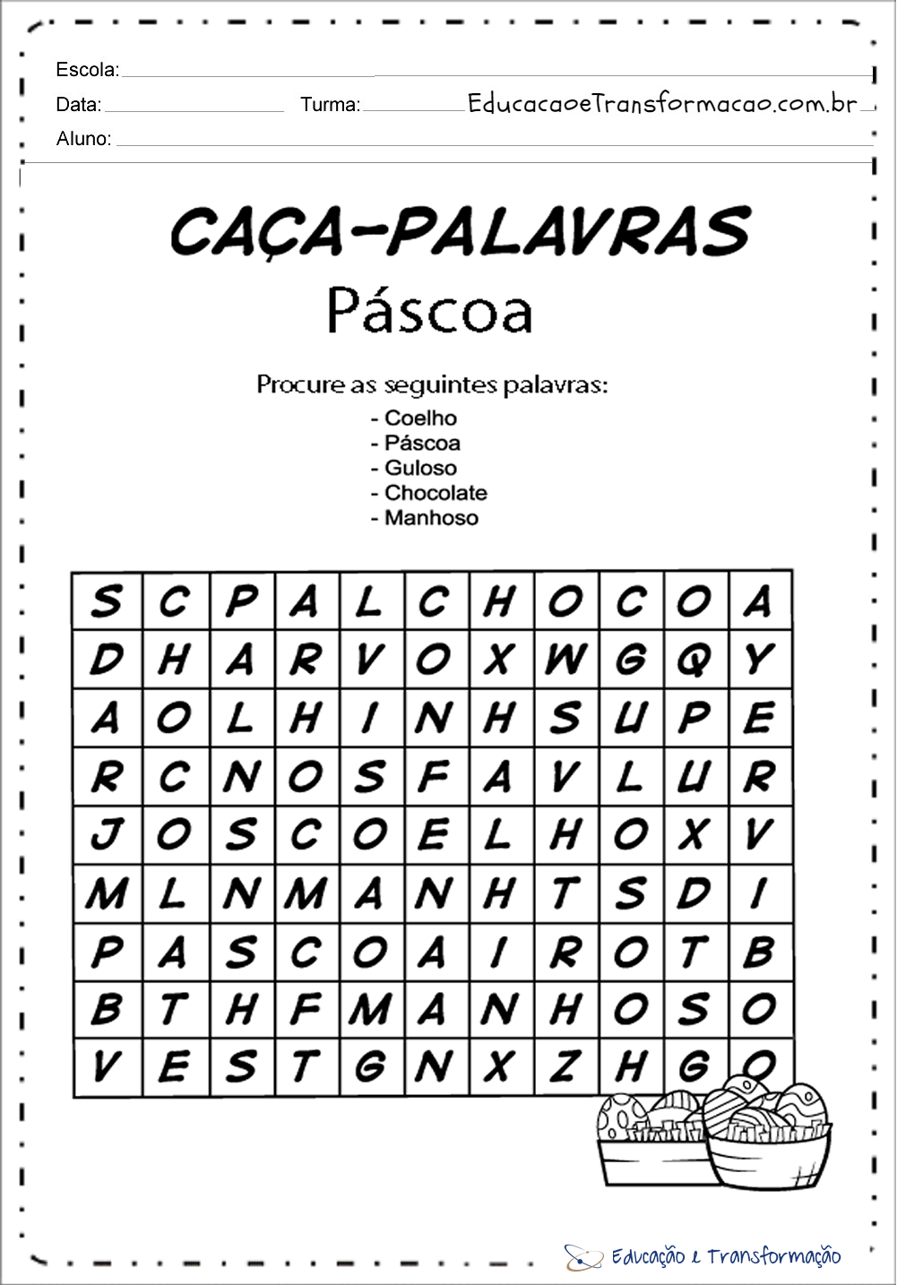 Atividades de Páscoa