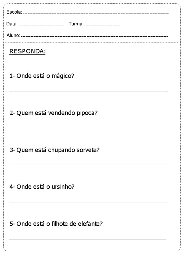 Atividades Dia do Circo para Ensino Fundamental