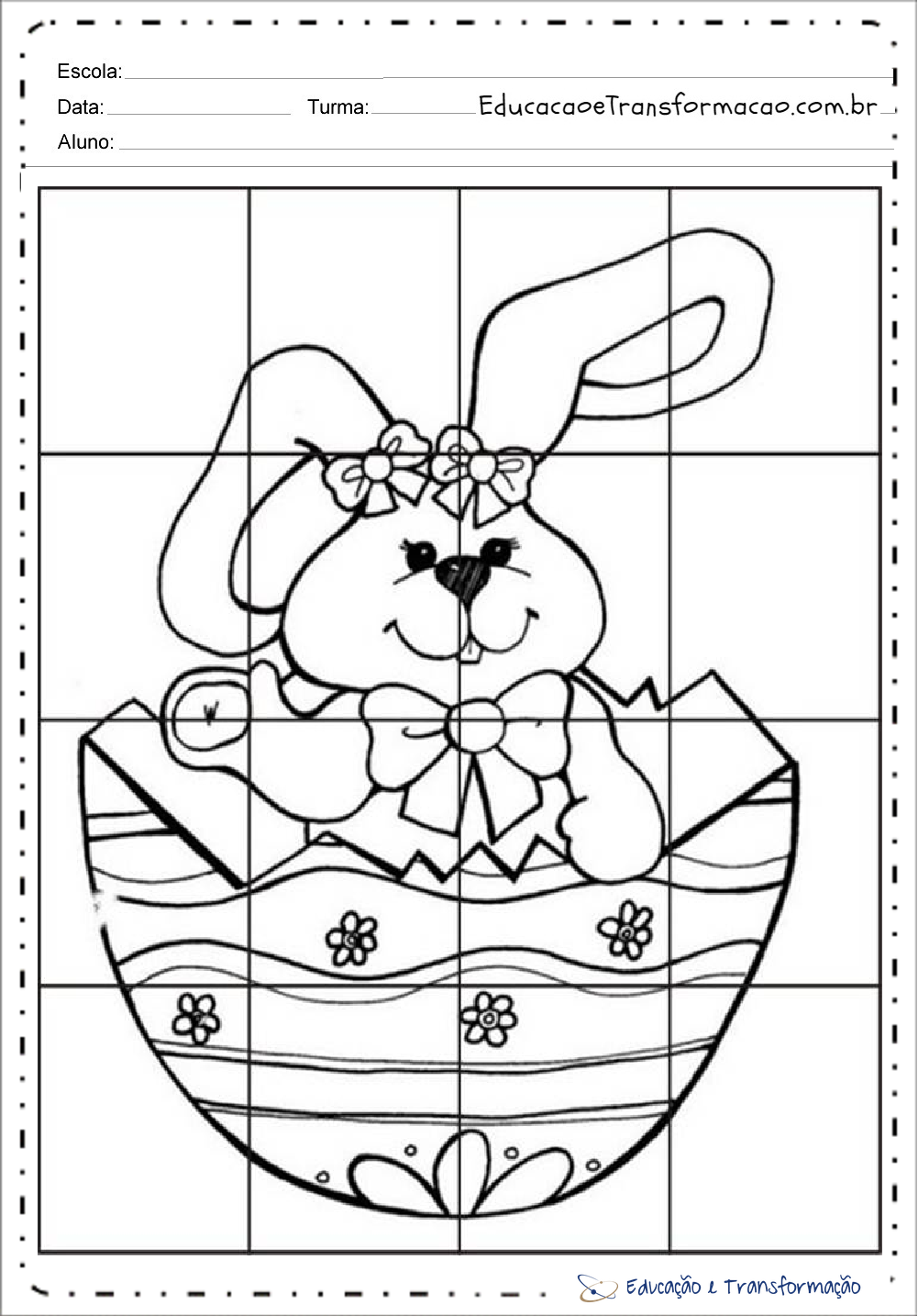 Atividades para Páscoa - Desenhos para colorir