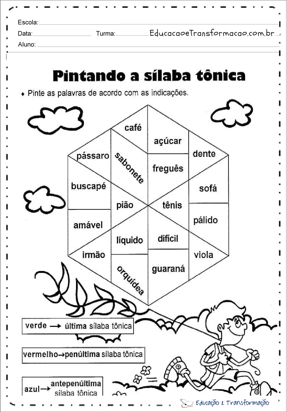 Atividades Sílaba Tônica