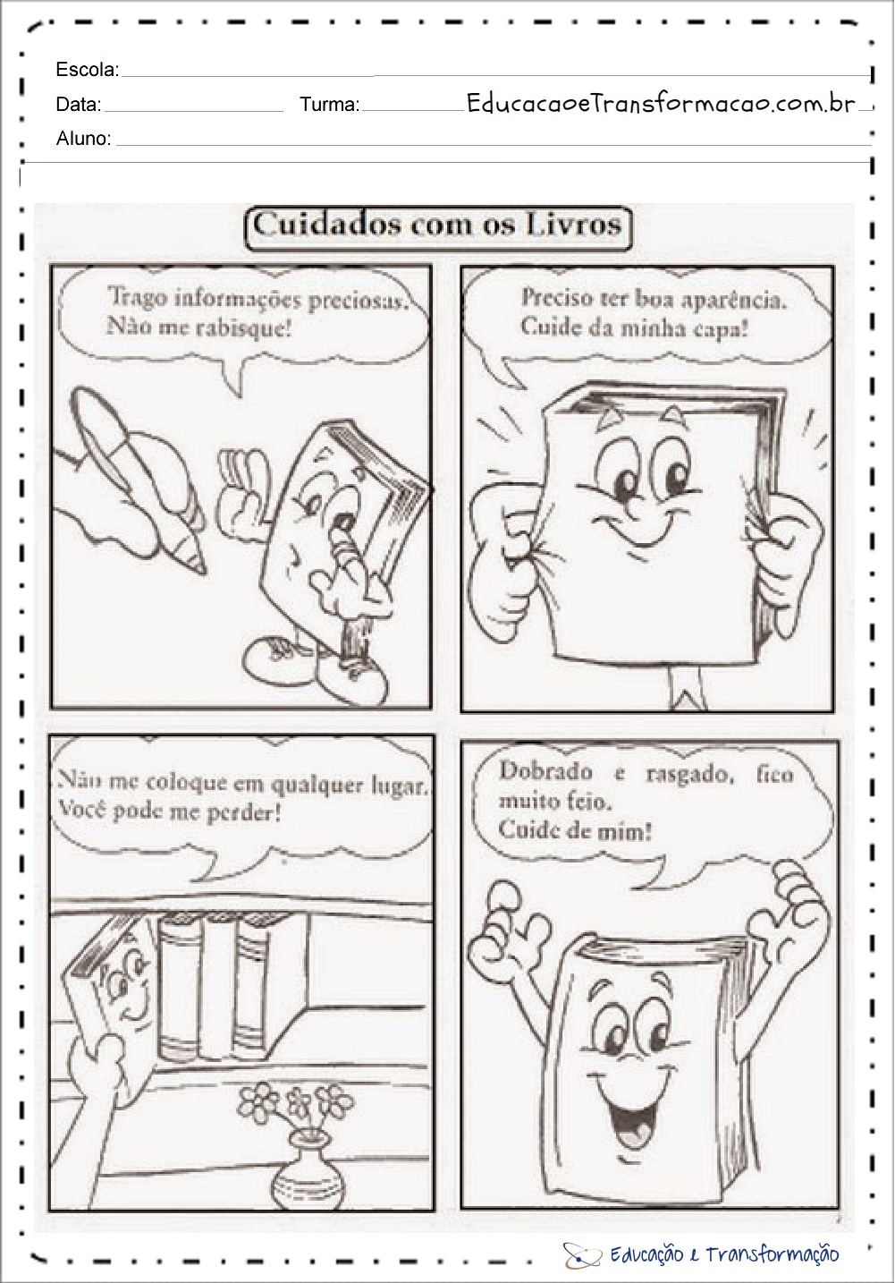 Atividades sobre o Dia do Livro