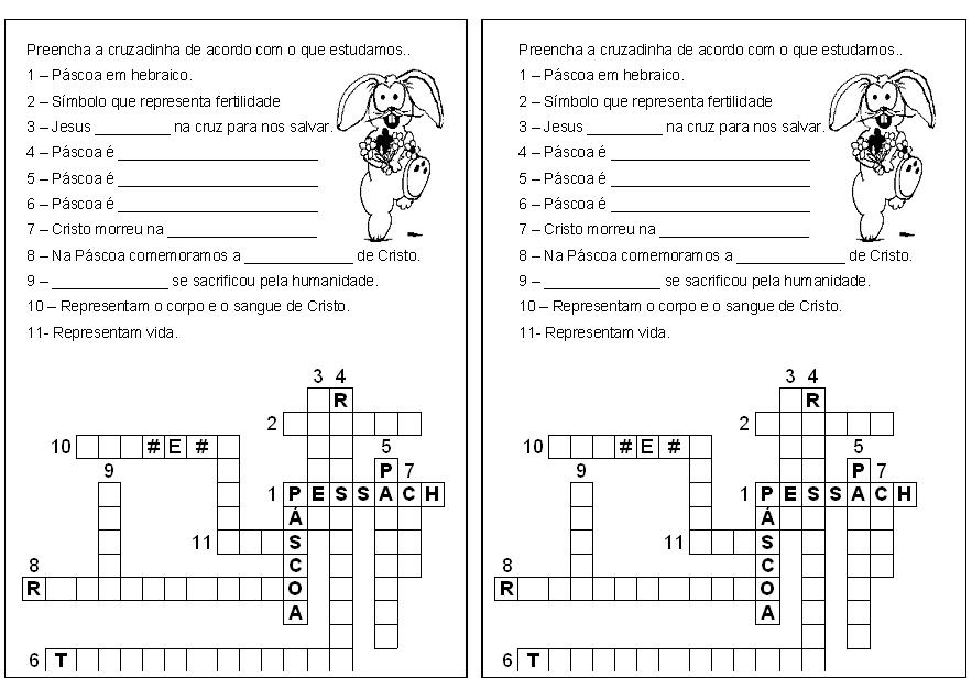 Atividades Verdadeiro sentido da Páscoa