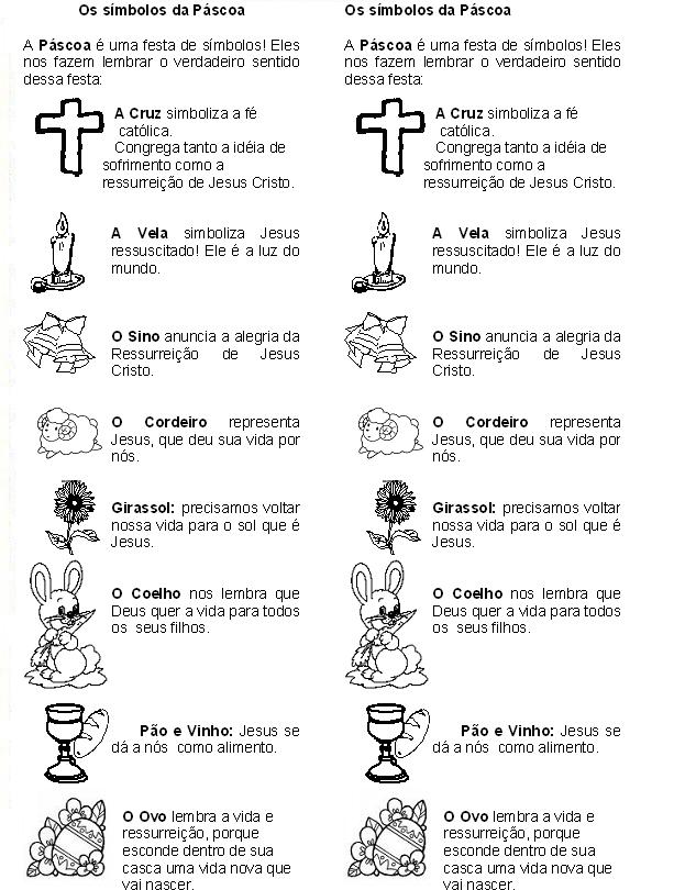 Atividades Verdadeiro sentido da Páscoa