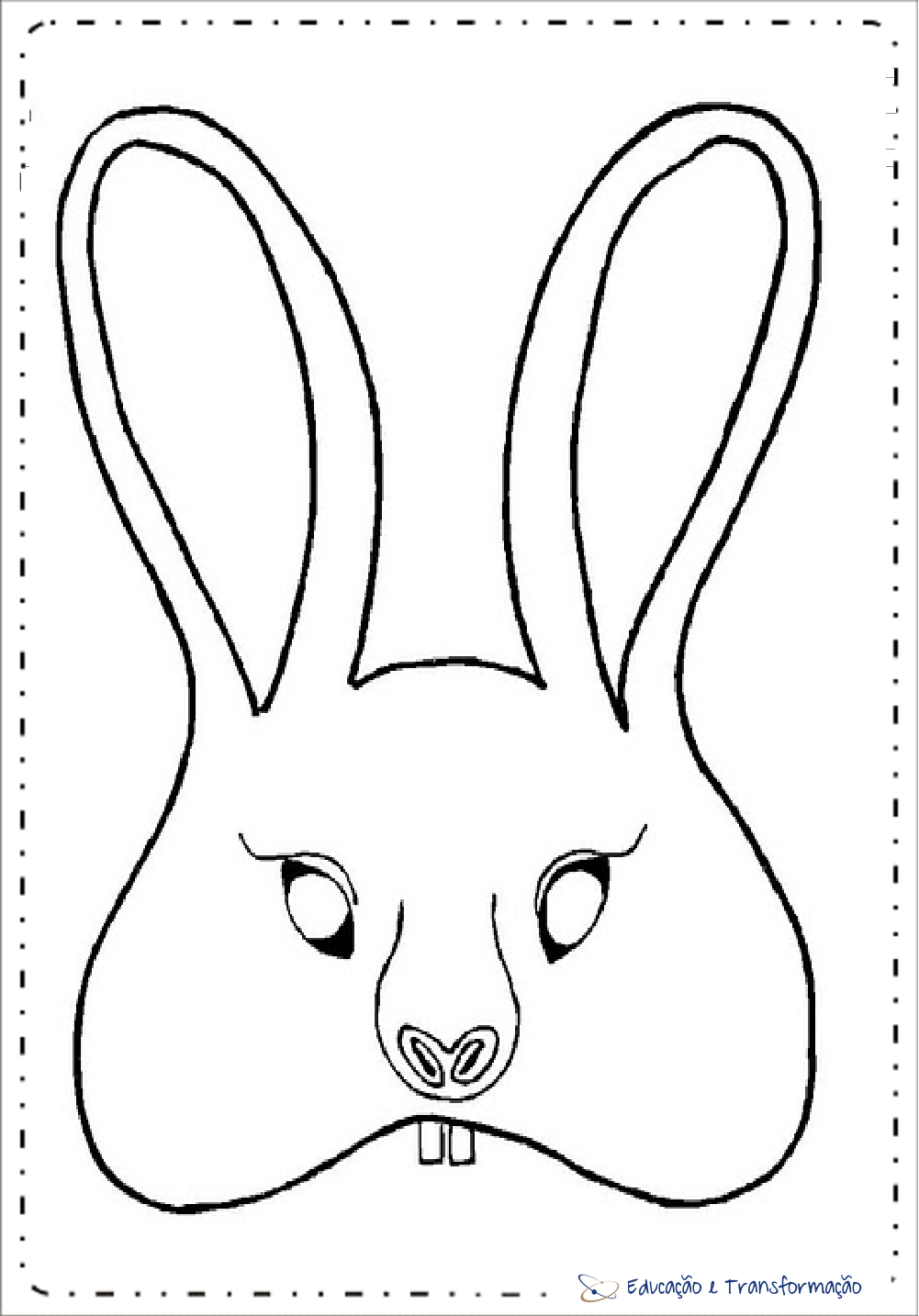 Máscaras de Páscoa e Orelhas de coelho para imprimir