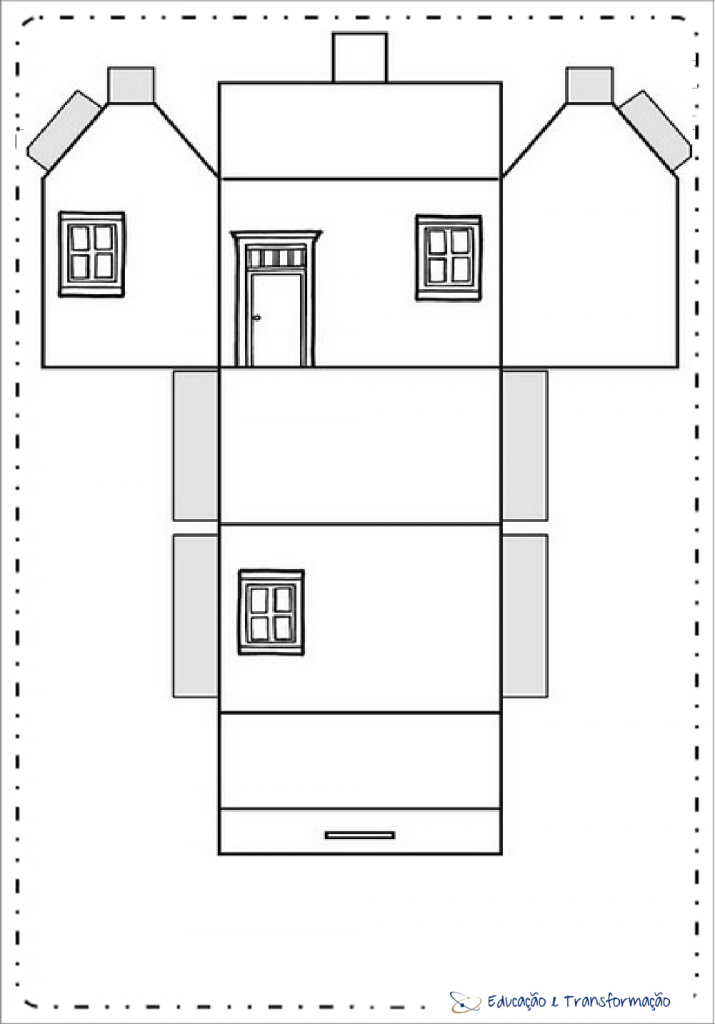 Moldes de Casas para Maquete – Educação e Transformação