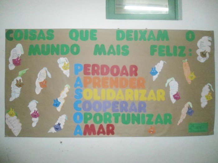 Mural de Páscoa para Educação Infantil