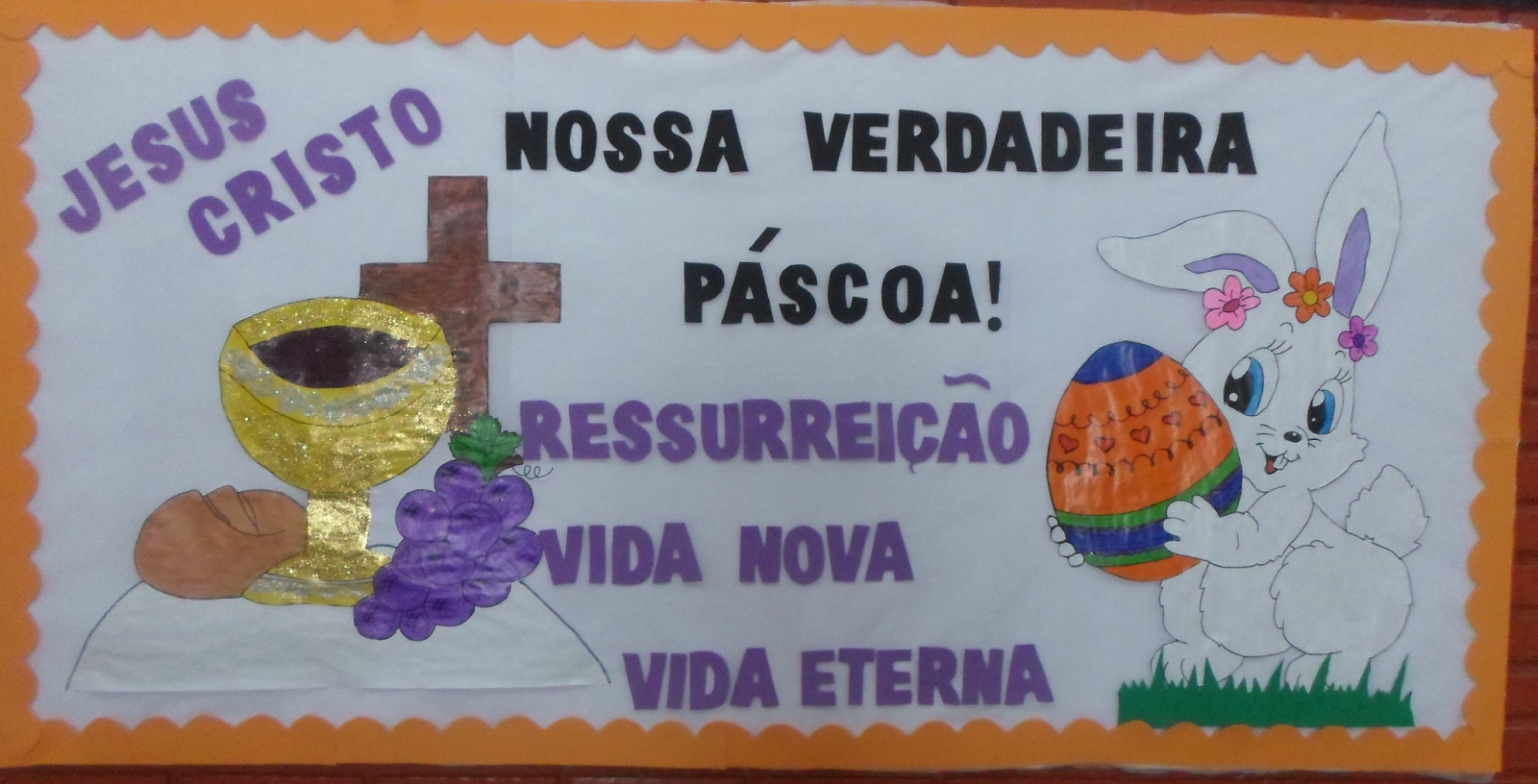 Mural de Páscoa para Educação Infantil