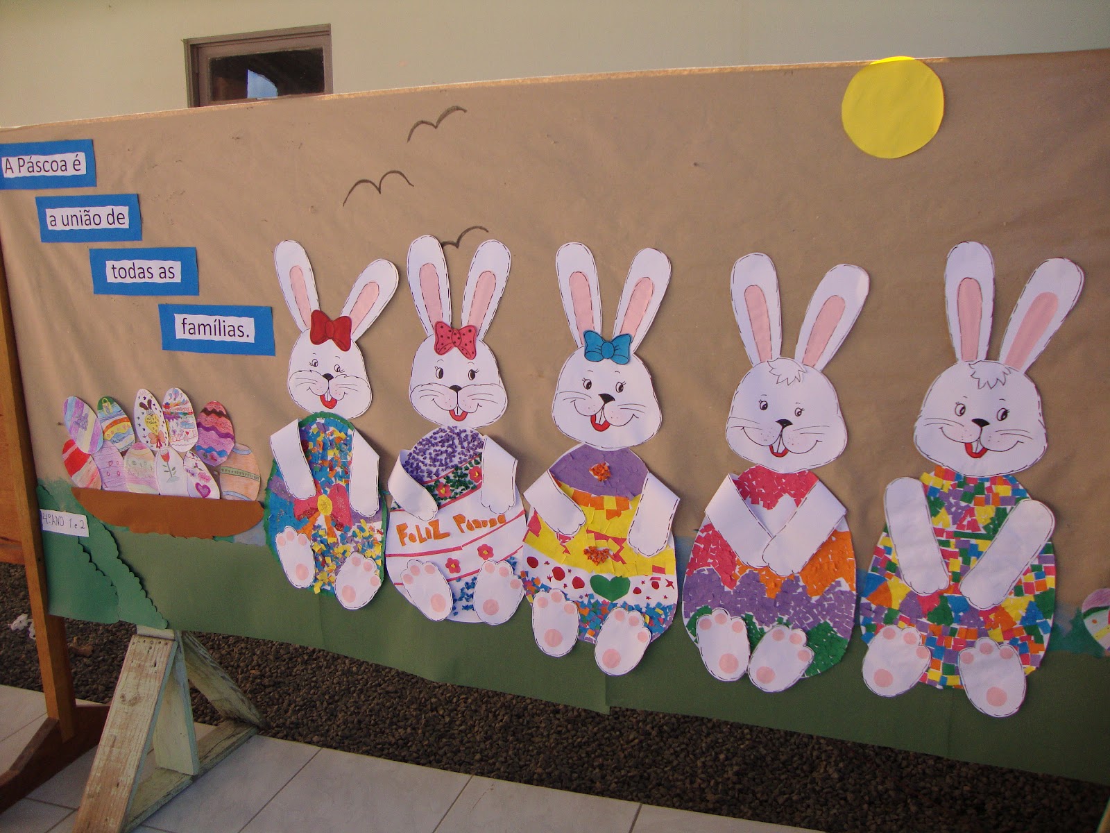 Mural de Páscoa para Educação Infantil