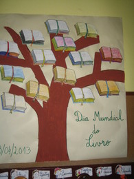 Painel Dia do Livro Infantil em EVA