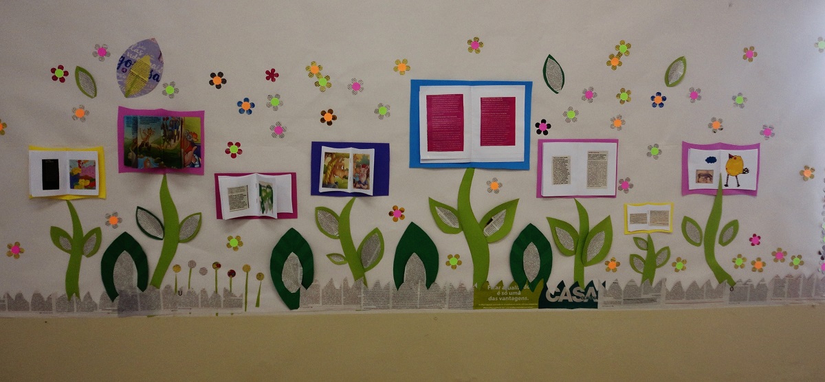 Painel Dia Do Livro Infantil Em Eva Com Moldes Cartaz E Mural
