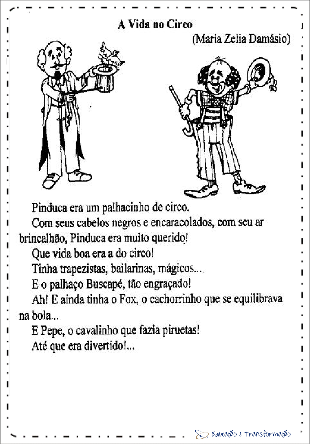 Textos sobre o Circo - A vida no circo