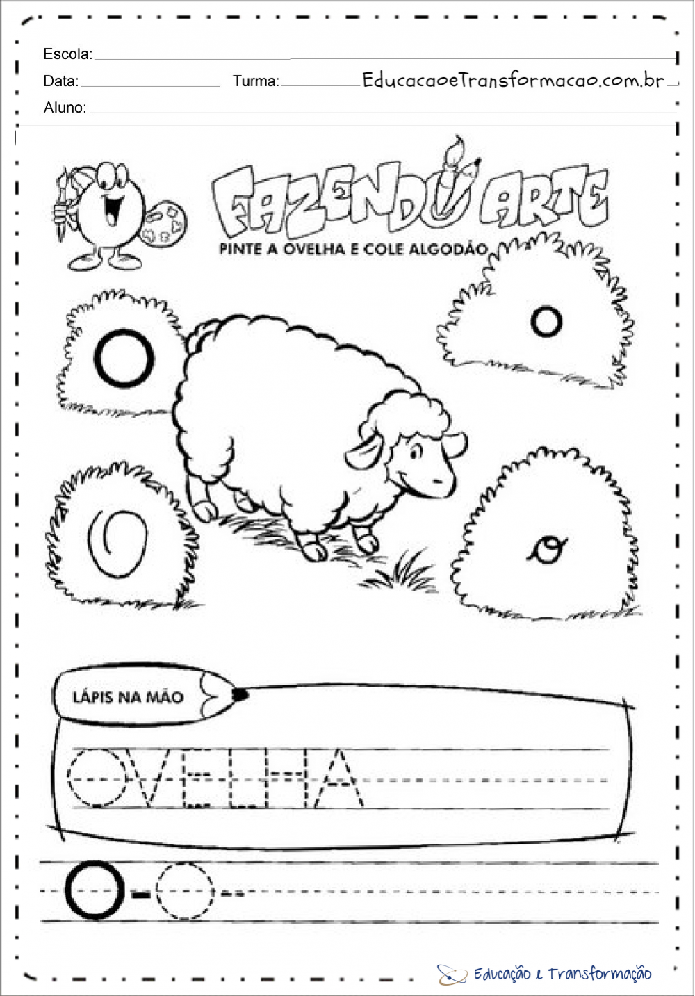 Atividades Ovelha Educação Infantil - RETOEDU