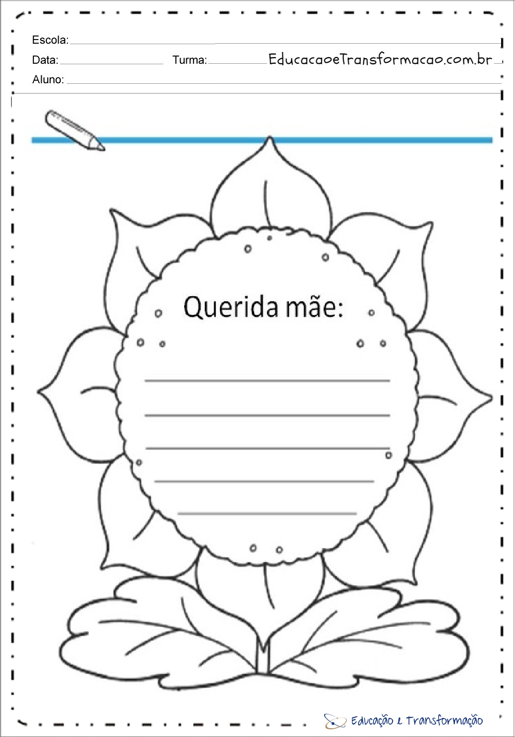 Atividades de Produção de Texto Dia das Mães