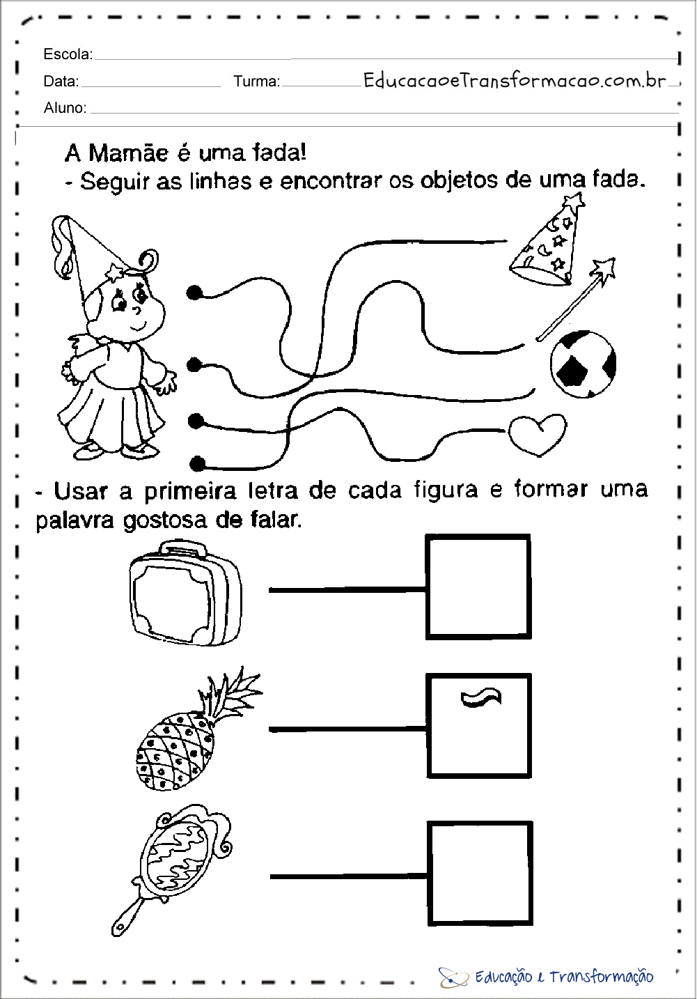 Atividades Dia das Mães