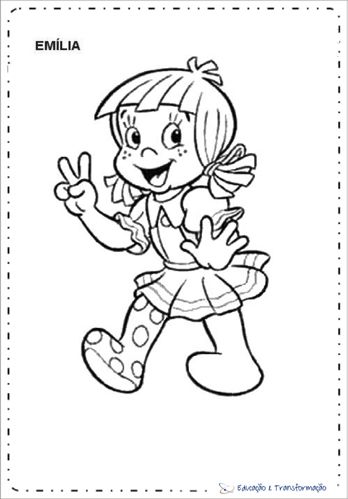 Desenhos para colorir do Sítio do Pica Pau Amarelo para imprimir