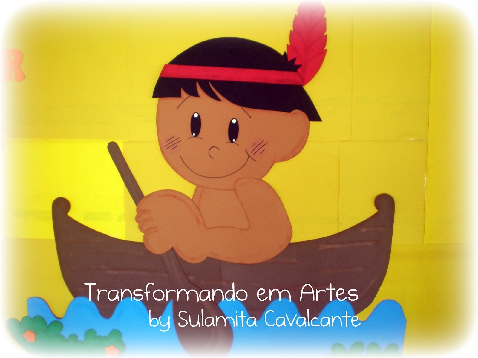 Mural Dia do Índio em EVA para Educação Infantil