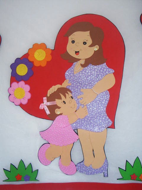 Painel Dia das Mães em EVA