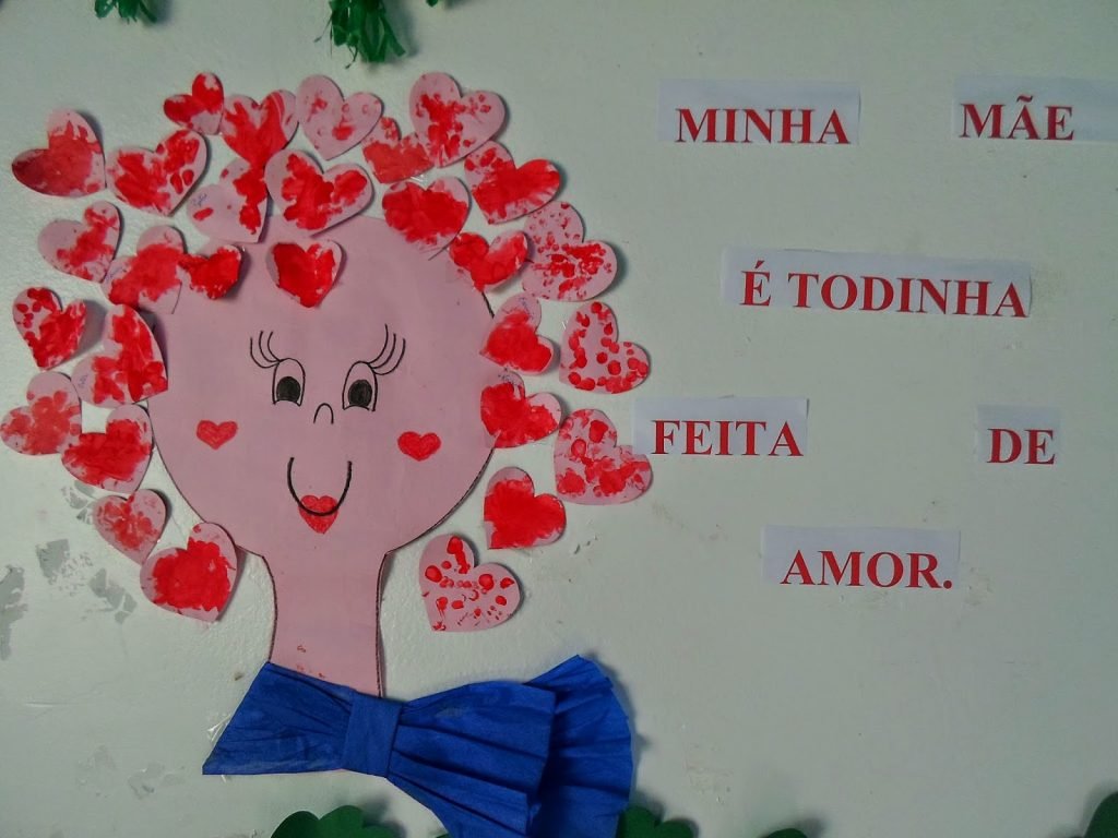 Painel para o dia das mães em EVA ou Feltro para Educação Infantil