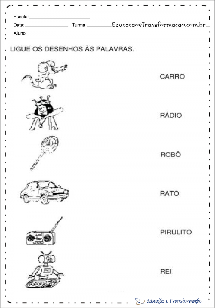 Atividades com a Letra R para alfabetização - Atividades Educativas