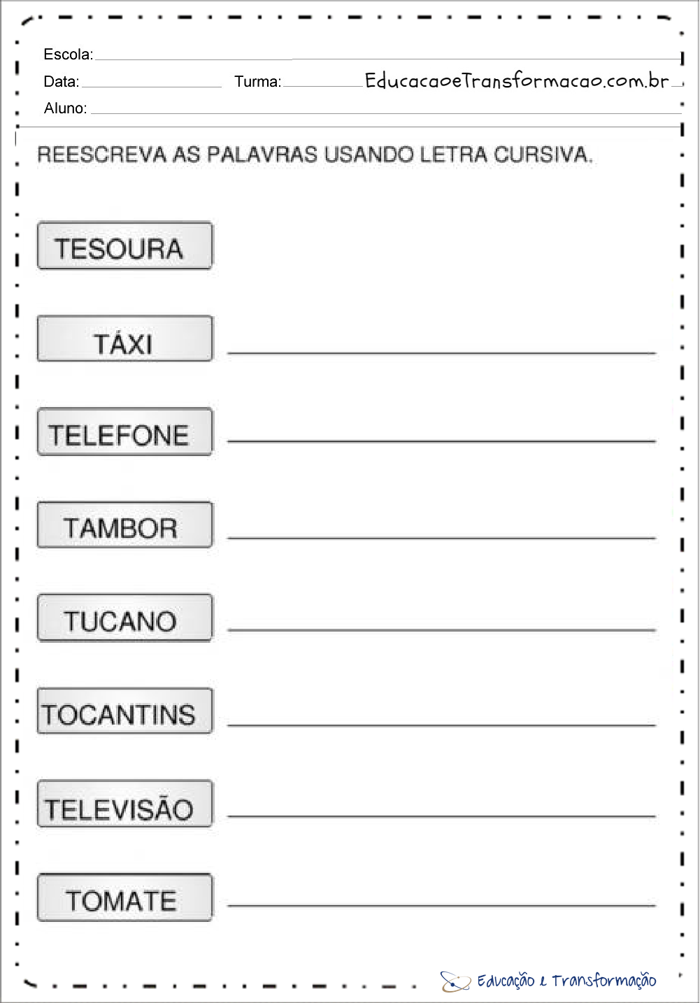 Resultado de imagem para modelo de caça palavras