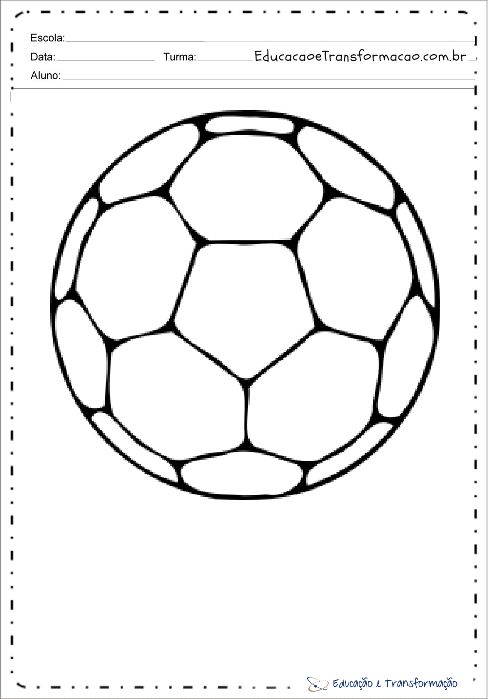 Atividades Copa do Mundo 2018 - Desenhos para colorir