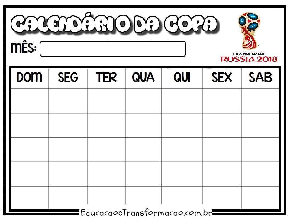 Copa do Mundo Rússia 2018 - Mundo Educação