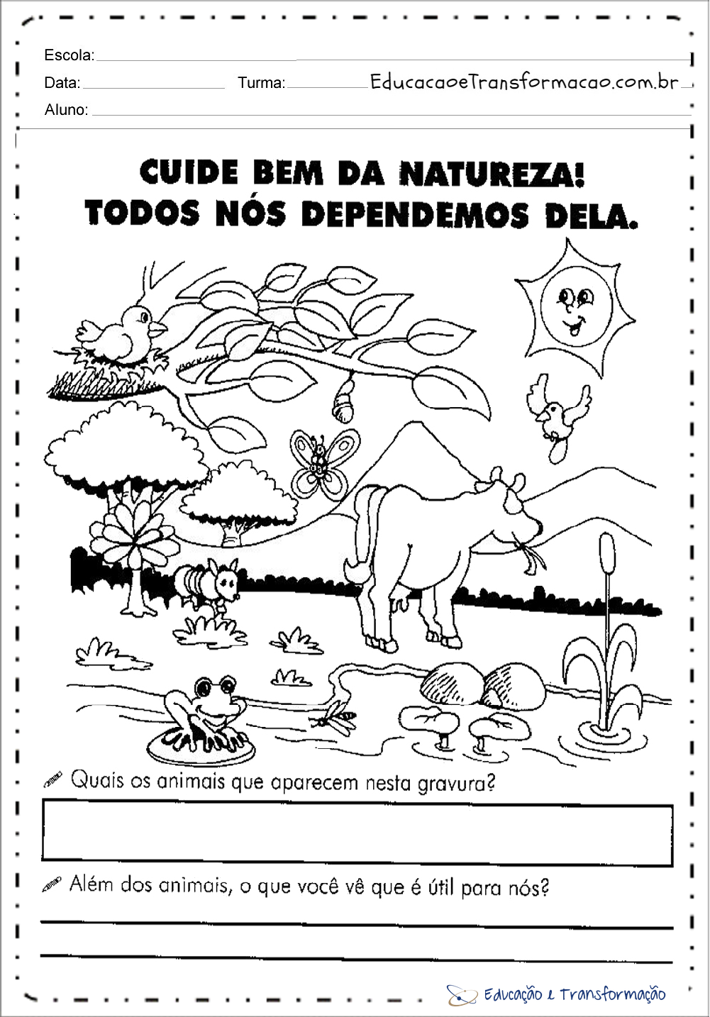 Atividade Meio Ambiente 5 Ano Com Gabarito Modisedu