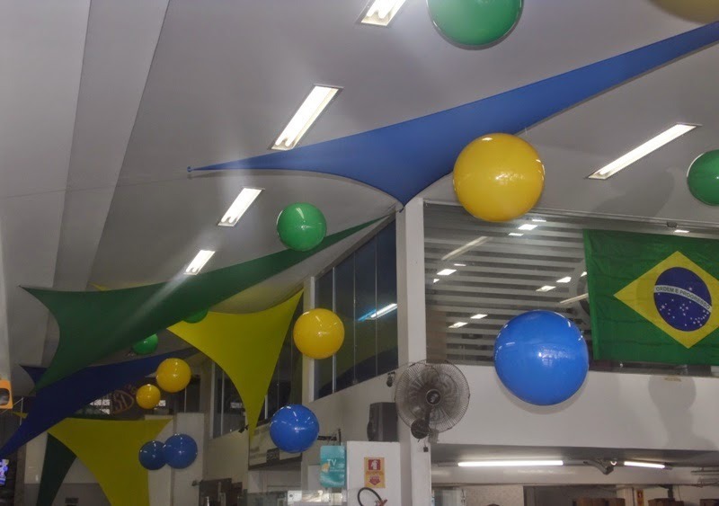 Decoração Copa do Mundo com balões