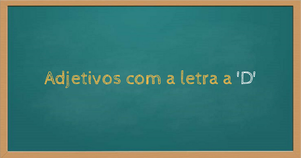 Adjetivos com d